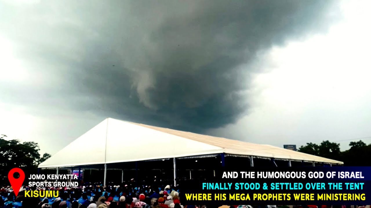 THE CLOUD OF GOD JEHOVAH YAHWEH DESCENDING AT THE COMMAND OF HIS TWO MEGA PROPHETS WHERE THEY WERE MINISTERING DECEMBER 22, 2019